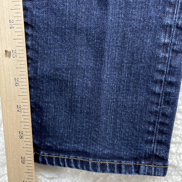 J Crew Jeans Mens Sz 32 Blue Flex Stretch Mid Rise Skinny Leg Dark Wash 31x29 - Picture 8 of 14
